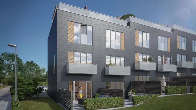 Arkitekttegning af Emdrup Have