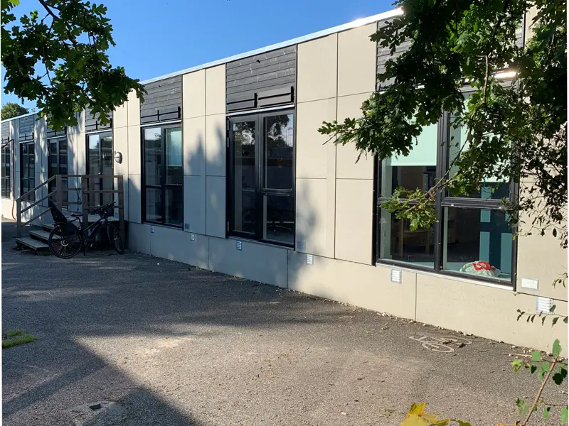 Columbus Skolen bygget i Flexicubes®