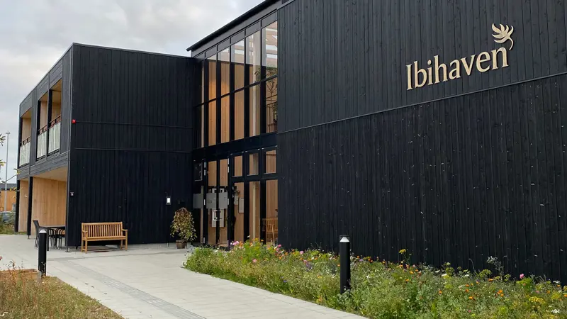 Indgangen ved Ibihaven Slagelse