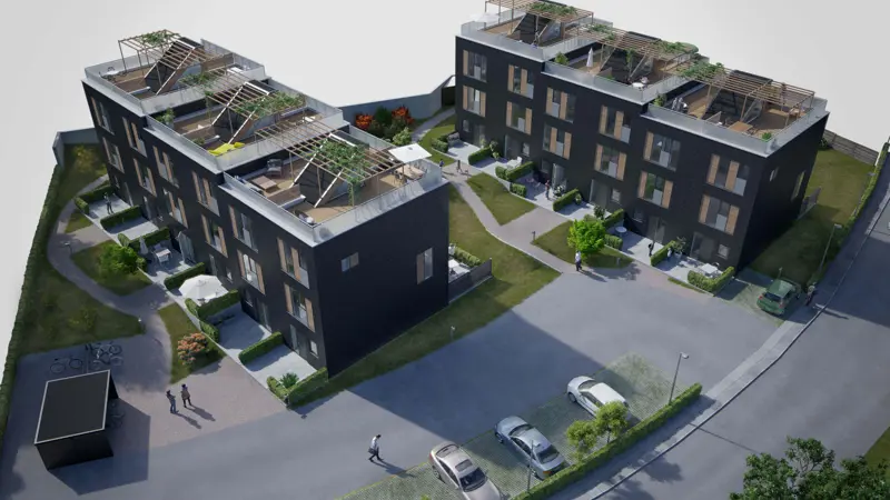 Arkitekttegning af Emdrup Have